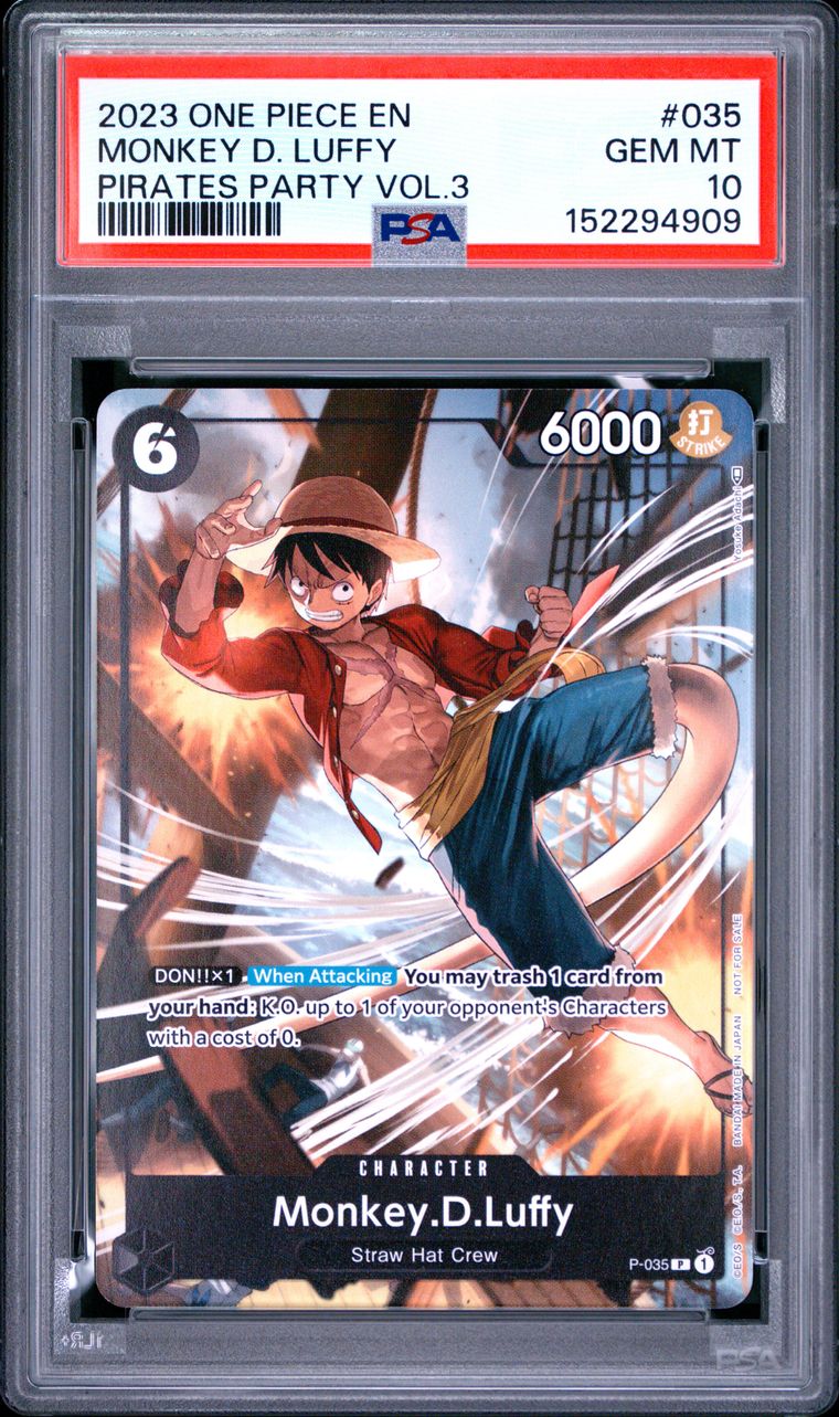 [PSA 10] Monkey.D.Luffy [Pirates Party] P-035