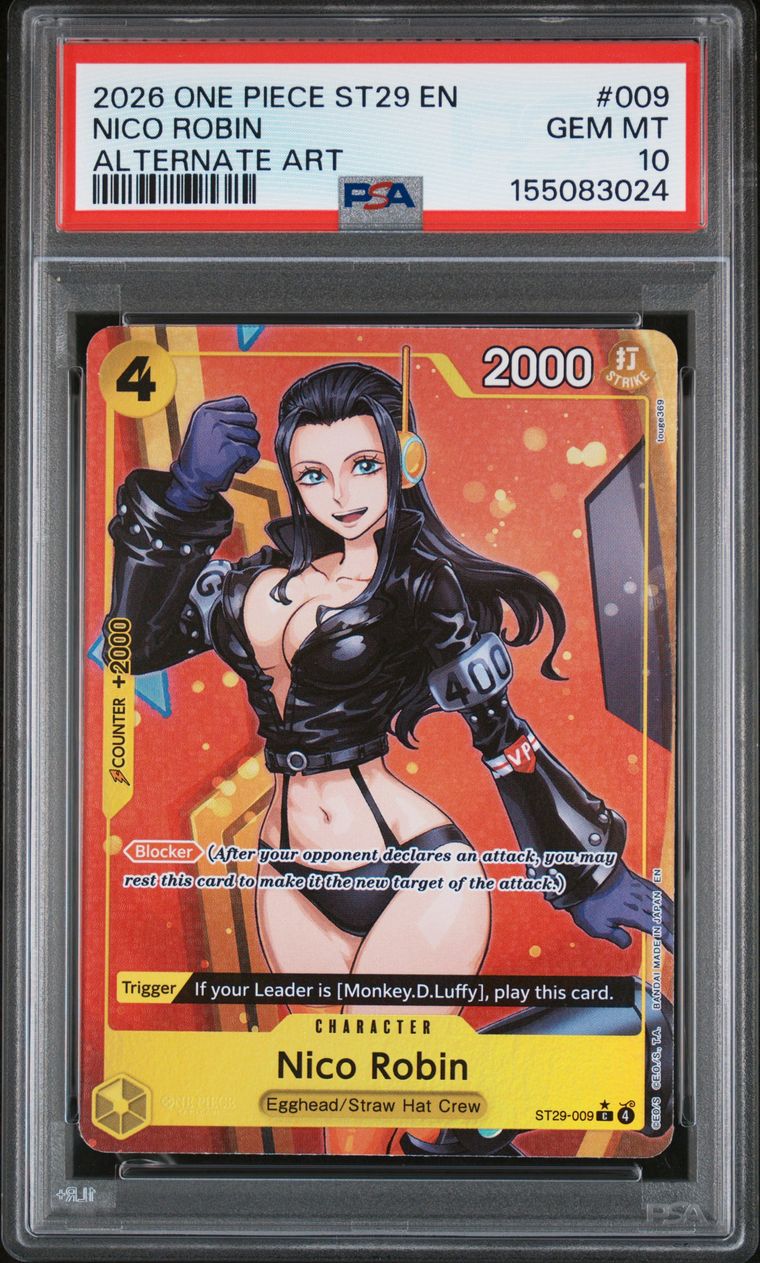 [PSA 10] Nico Robin [Full Art] ST29-009