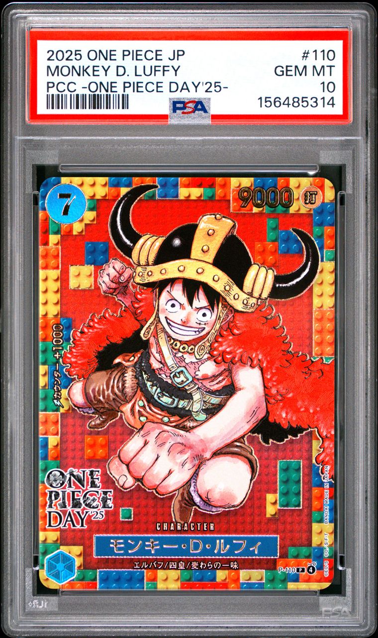 [PSA 10] Monkey.D.Luffy [One Piece Day] P-110
