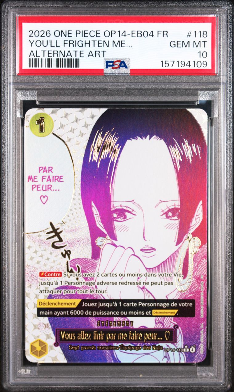 [PSA 10] You'll Frighten Me [Alternate Art] OP14-118