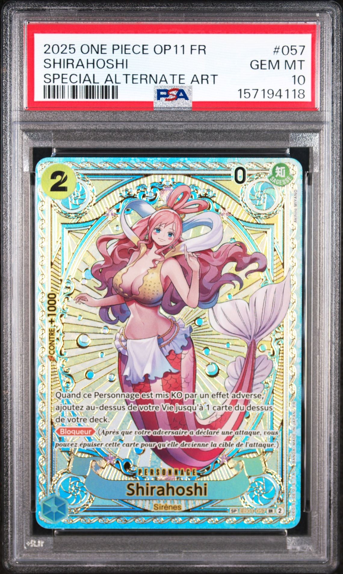 [PSA 10] Shirahoshi EB01-057