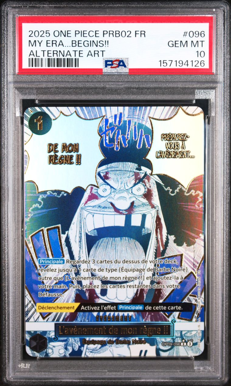 [PSA 10] My Era...Begins!! [Alternate Art PRB-02] OP09-096