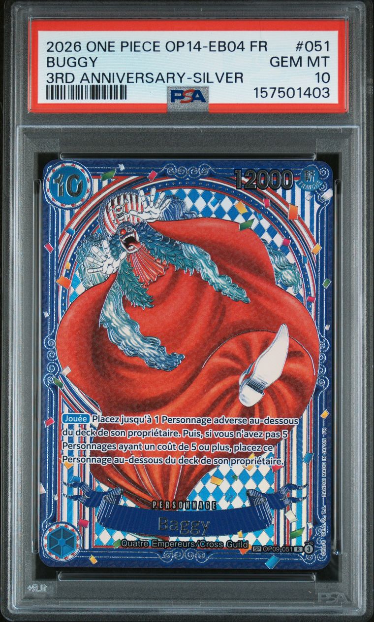 [PSA 10] Buggy [SP Silver] OP09-051