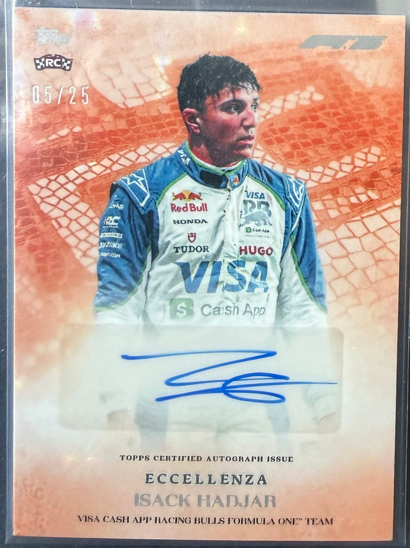2025 Topps Eccellenza - Isack Hadjar Autograph - Rookie Card /25