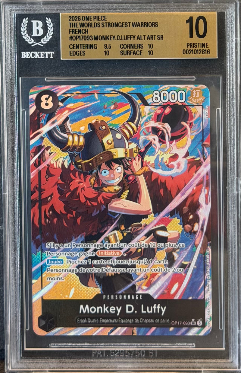 [BGS 10 PRISTINE] Monkey.D.Luffy [Alternate Art] OP17-093 - FR