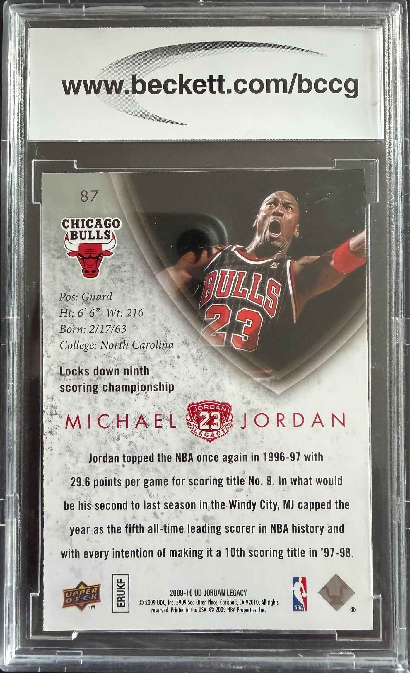 [BCCG 10] 2009-10 Upper Deck - Michael Jordan [Gold] #87