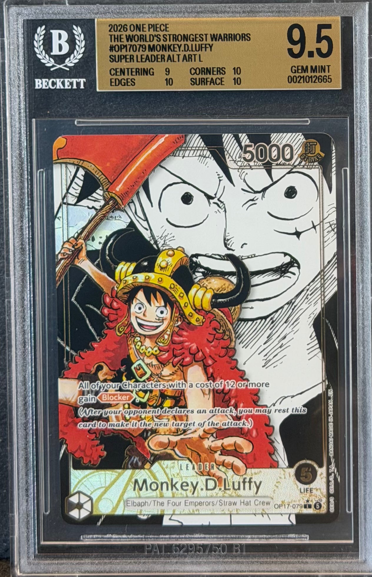 [BGS/Beckett] Monkey.D.Luffy [Leader Manga] OP17-079 - ENG