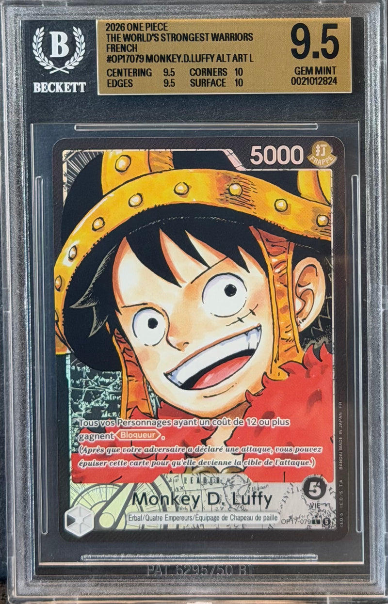 [BGS 9.5] Monkey.D.Luffy [Alternate Art] OP17-079 - FR