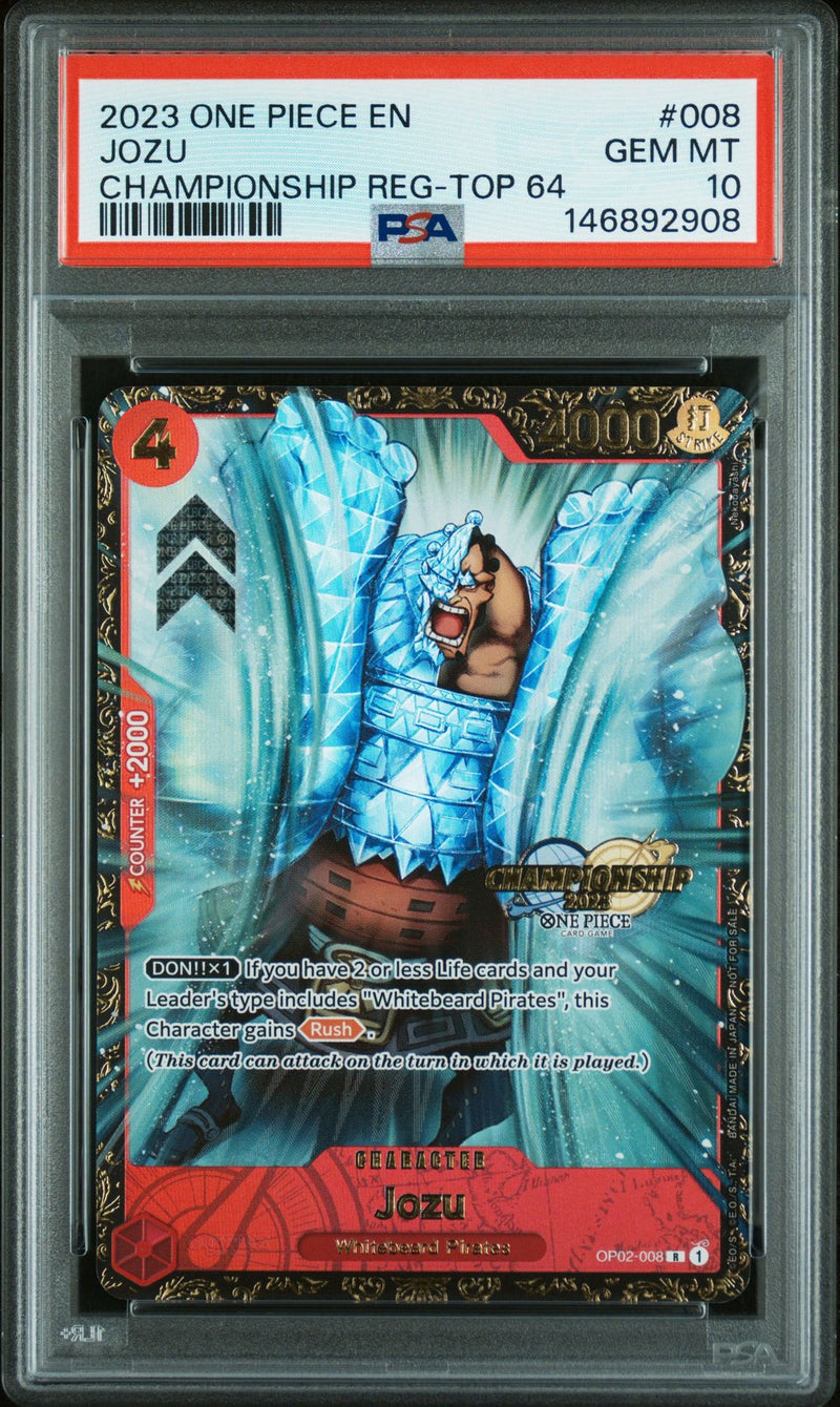 [PSA 10] Jozu [Championship] OP02-008