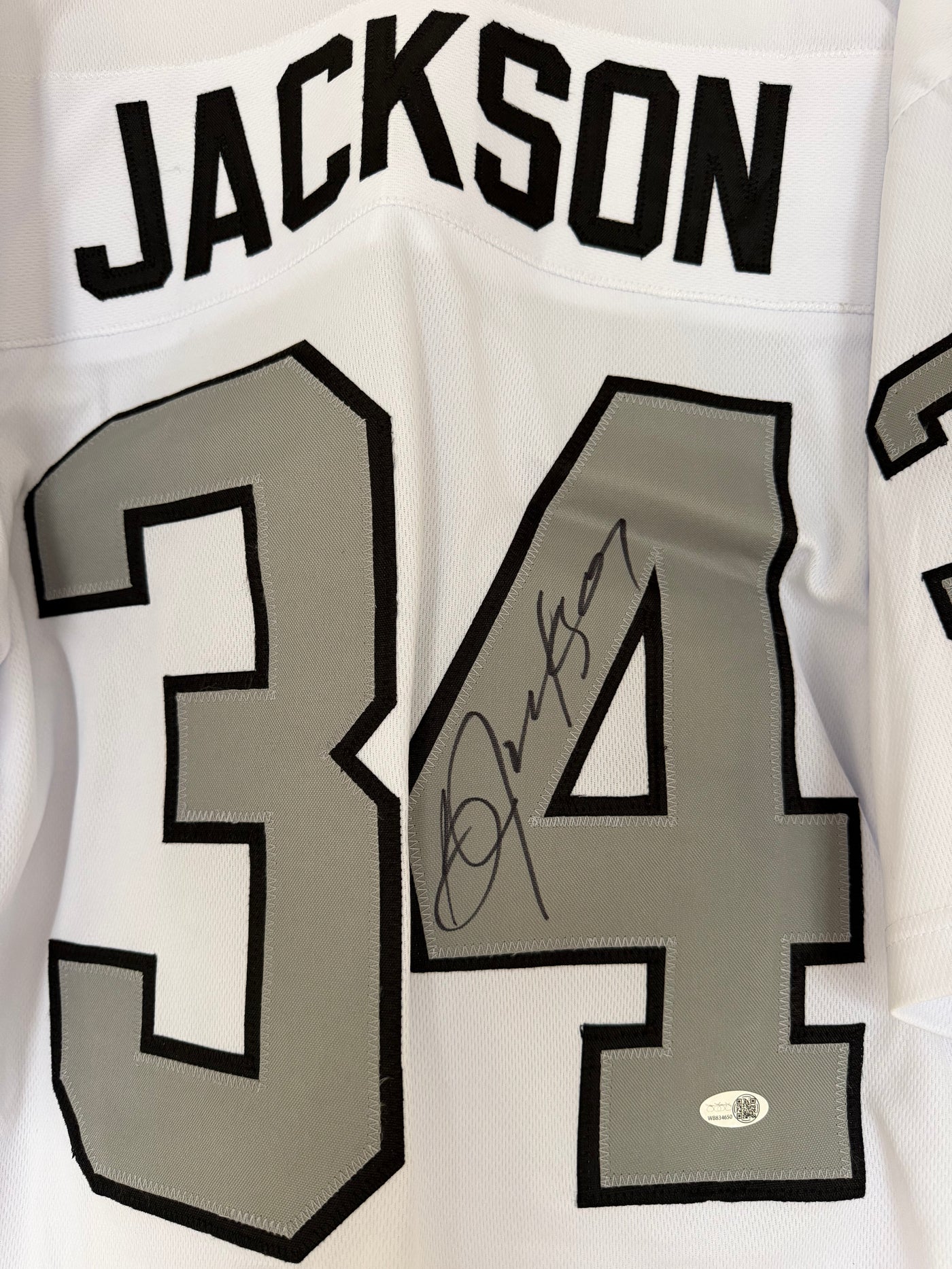 Bo Jackson Signed Oakland Raiders #34 Jersey Autographed JSA COA NFL