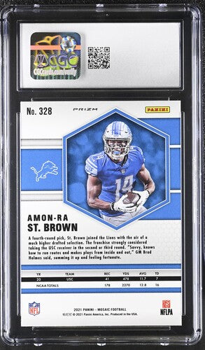 [CGC 10] 2021 Panini Mosaic - Amon Ra St. Brown [Mosaic] #328